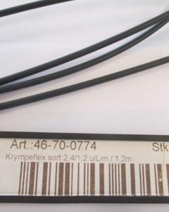 Shrinkwrap black 2.4/1.2 wo/Glue / 1.2m